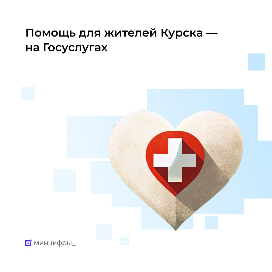 Помощь для жителей Курской области доступна на Госуслугах